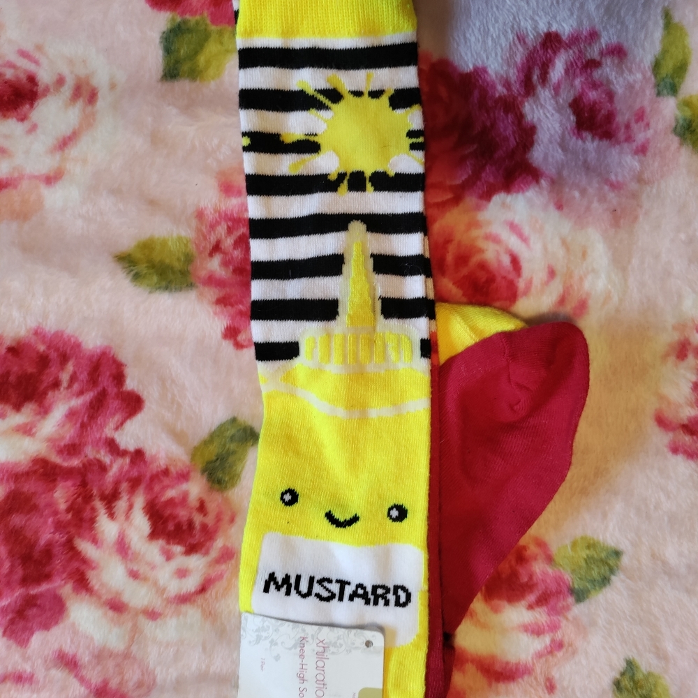 Ketchup and Mustard Knee High Socks